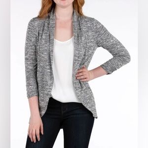 Ricki's Heathered Grey Shawl Collar Cardigan - Doubles as Casual Blazer - Medium